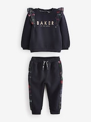 Baker by Ted Baker 2 Piece Frill Sweat Top and Joggers Set - Image 6 of 12