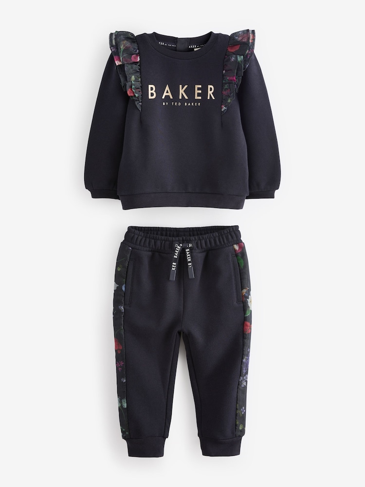 Baker by Ted Baker 2 Piece Frill Sweat Top and Joggers Set - Image 6 of 12