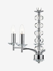 Dar Lighting Silver Oleana 5 Light Armed Ceiling Light Fitting - Image 4 of 4