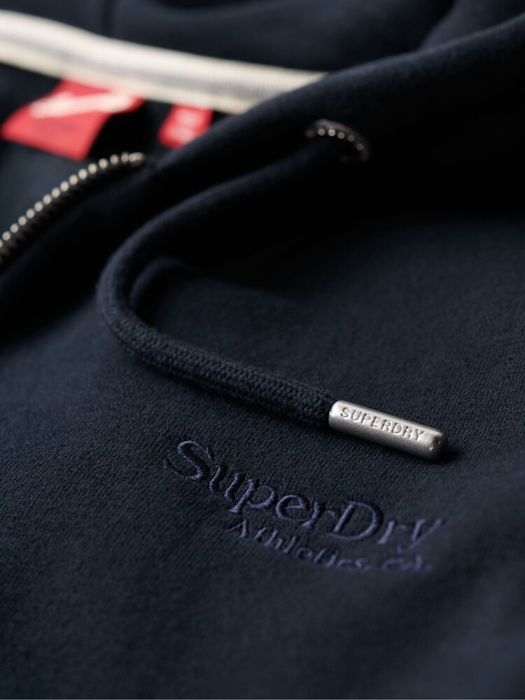 Superdry Eclipse Navy Essential Logo Zip Hoodie - Image 6 of 6