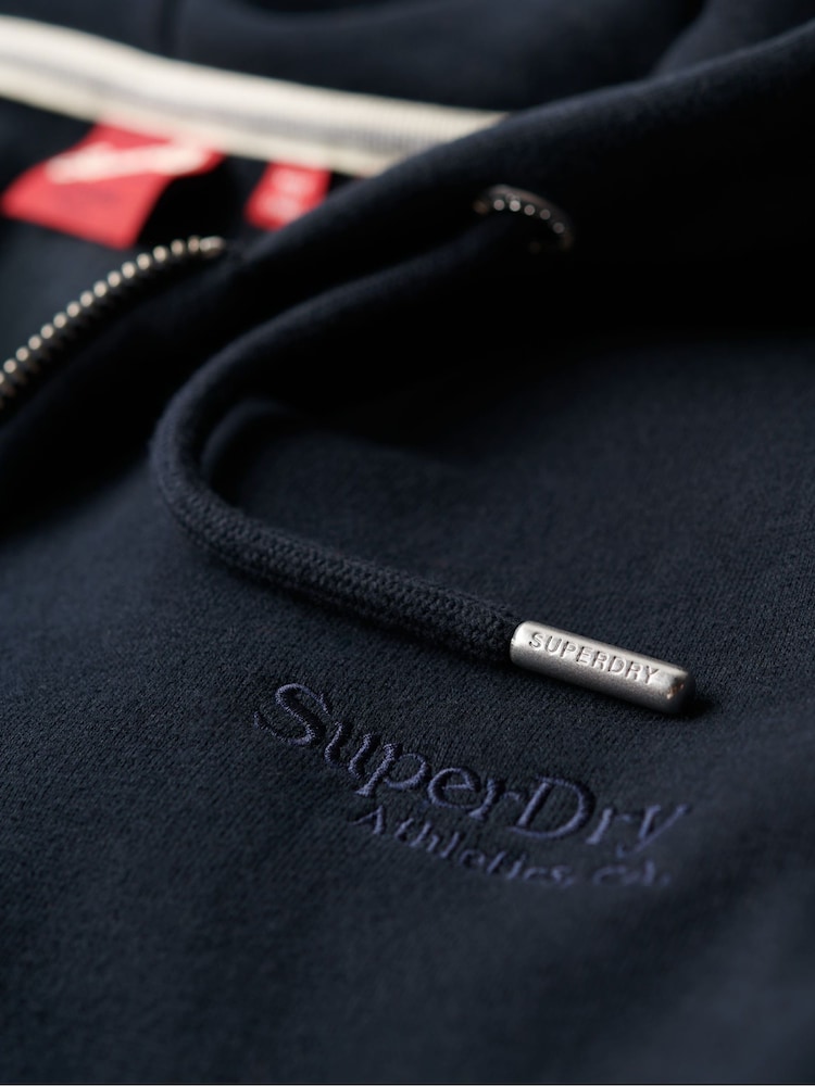 Mornarsko modra Eclipse - Superdry s kapuco, zadrgo in logotipom Superdry Essential - Slika 6 iz 6 Mornarsko modra Eclipse - Superdry s kapuco, zadrgo in logotipom Superdry Essential - Slika 6 iz 6