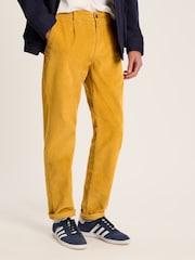 Joules Cord Yellow Straight Leg Corduroy Trousers - Image 1 of 6