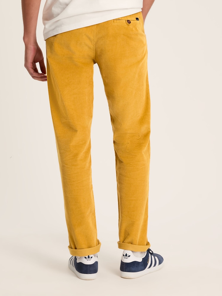 Joules Cord Yellow Straight Leg Corduroy Trousers - Image 2 of 6