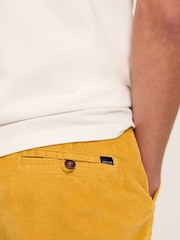 Joules Cord Yellow Straight Leg Corduroy Trousers - Image 4 of 6
