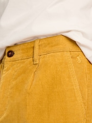 Joules Cord Yellow Straight Leg Corduroy Trousers - Image 5 of 6