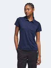 Azul marino - Polo de manga corta liso de mujer de adidas Golf - Imagen 1 de 7