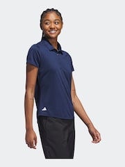 Azul marino - Polo de manga corta liso de mujer de adidas Golf - Imagen 3 de 7