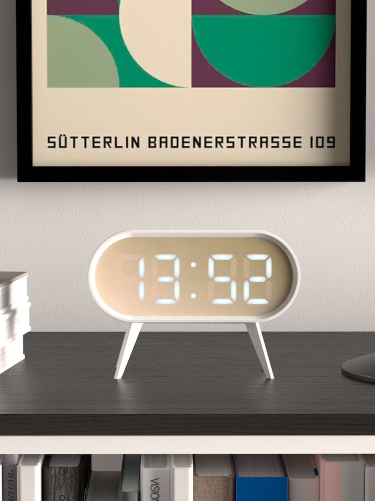 Space Hotel White A Futuristic Alarm Clock - Image 1 of 4
