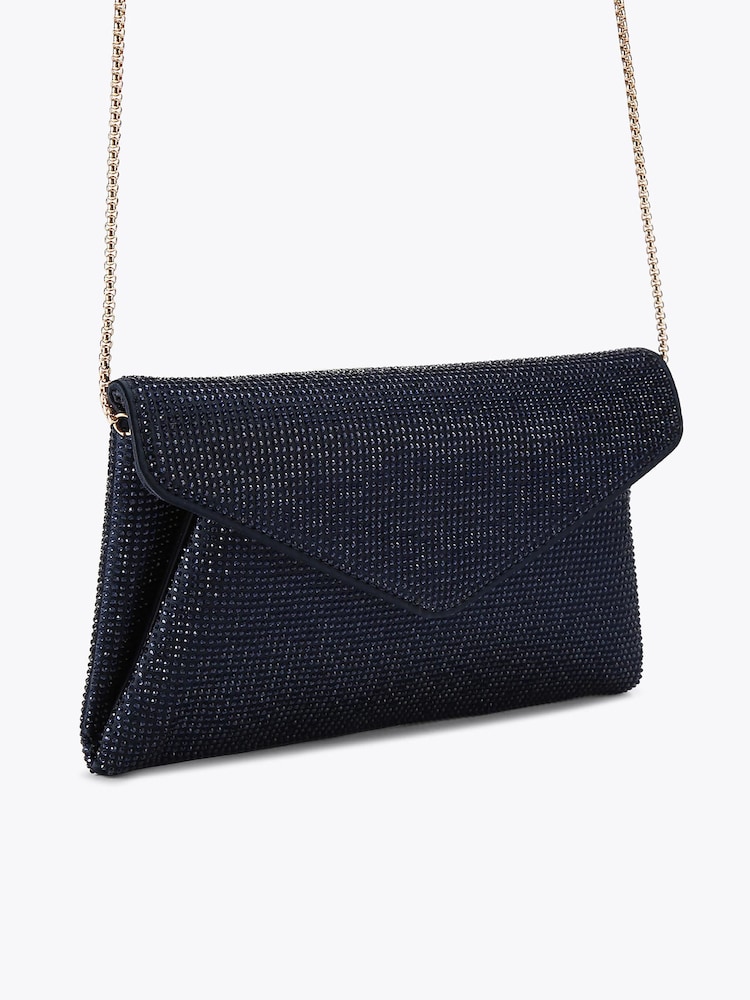 Carvela Blue Stargaze Clutch Bag - Image 2 of 4