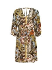 Cream Green Melody Knee Length Dress - Image 3 of 4