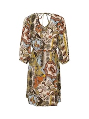 Cream Green Melody Knee Length Dress - Image 4 of 4