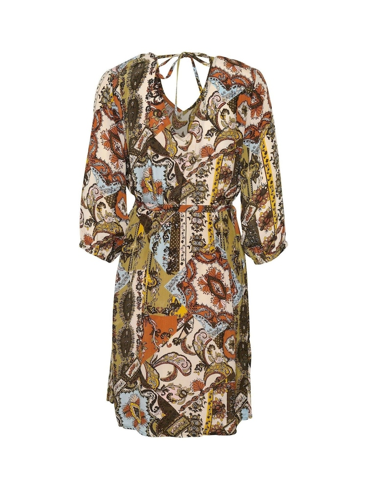 Cream Green Melody Knee Length Dress - Image 4 of 4