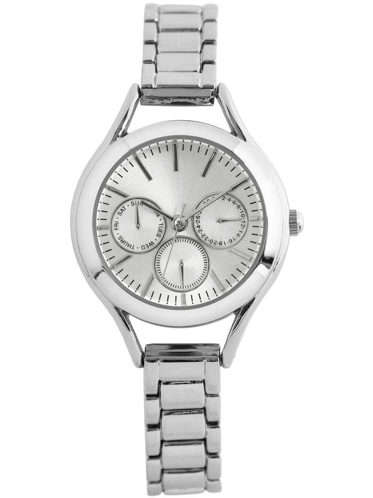 Silver Tone Mini Boyfriend Watch - Image 2 of 4 Silver Tone Mini Boyfriend Watch - Image 2 of 4