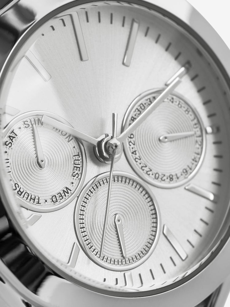 Silver Tone Mini Boyfriend Watch - Image 4 of 4 Silver Tone Mini Boyfriend Watch - Image 4 of 4