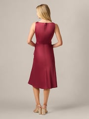 Adrianna Papell Cowl Sateng Crepe Midikjole - Bilde 2 av 6
