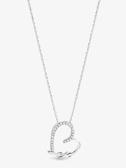 Inicio Pave Open Heart Necklace - 2суретінің 2 суреті