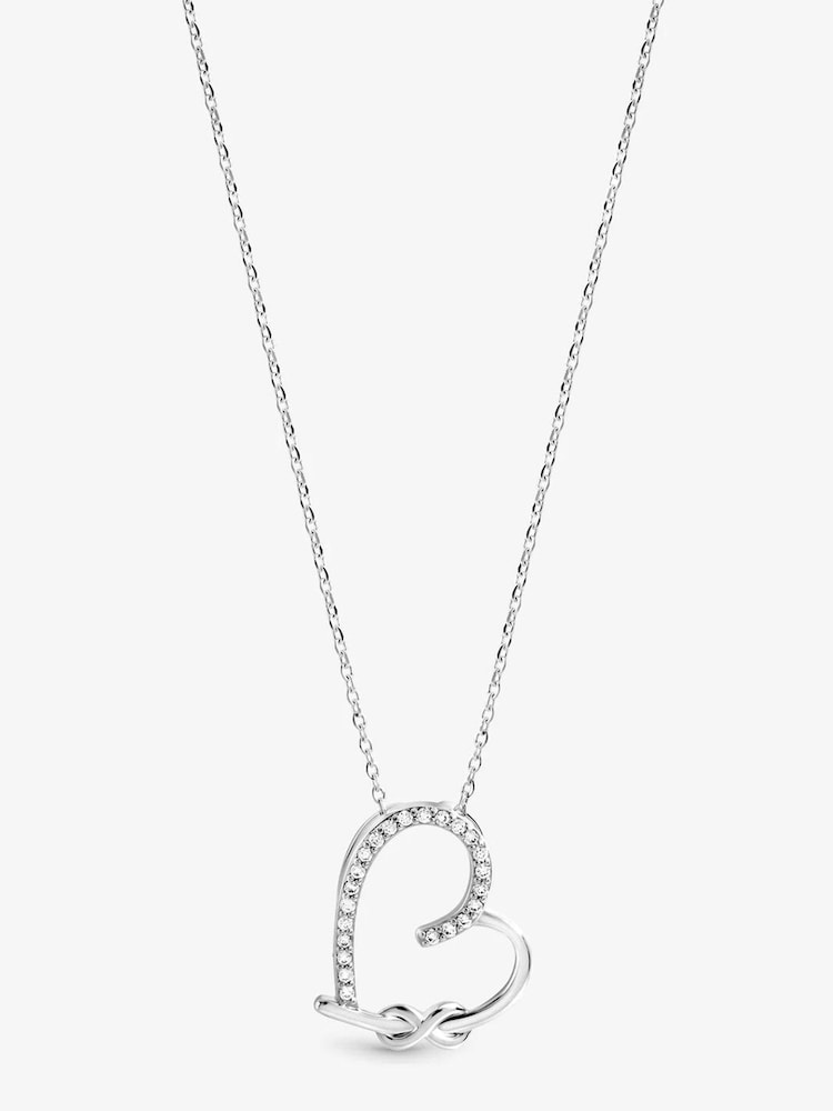 Inicio Pave Open Heart Necklace - 2суретінің 2 суреті