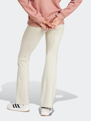 adidas Cream Essentials Small Logo Flared Leggings - Image 2 of 6