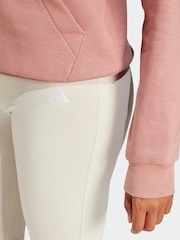 adidas Cream Essentials Small Logo Flared Leggings - Image 5 of 6