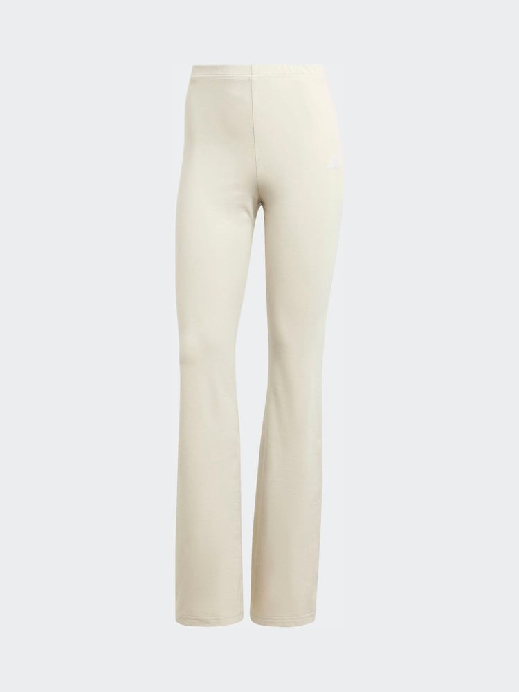 adidas Cream Essentials Small Logo Flared Leggings - Image 6 of 6