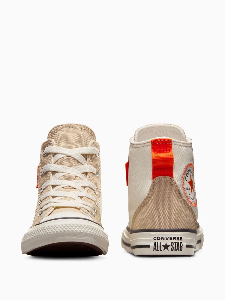 Converse Natural Chuck Taylor All Star MFG Colour Block Junior Trainers - Image 2 of 9