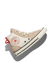 Converse Natural Chuck Taylor All Star MFG Colour Block Junior Trainers - Image 3 of 9