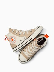 Converse Natural Chuck Taylor All Star MFG Colour Block Junior Trainers - Image 7 of 9