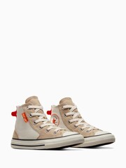 Converse Natural Chuck Taylor All Star MFG Colour Block Junior Trainers - Image 8 of 9