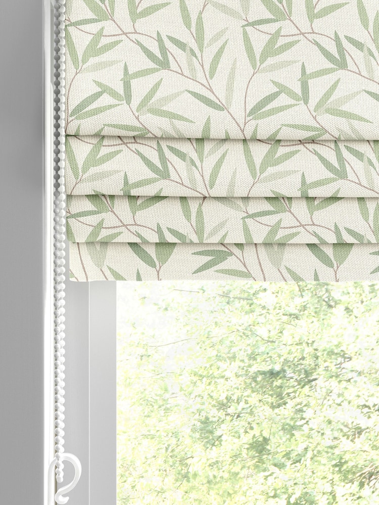 Laura Ashley Green Willow Leaf Hedgerow Made to Measure Roman Blind - Image 2 of 6