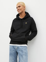 Lyle & Scott Black Cotton Pullover Hoodie - Image 1 of 7