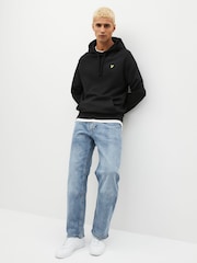 Lyle & Scott Black Cotton Pullover Hoodie - Image 3 of 7