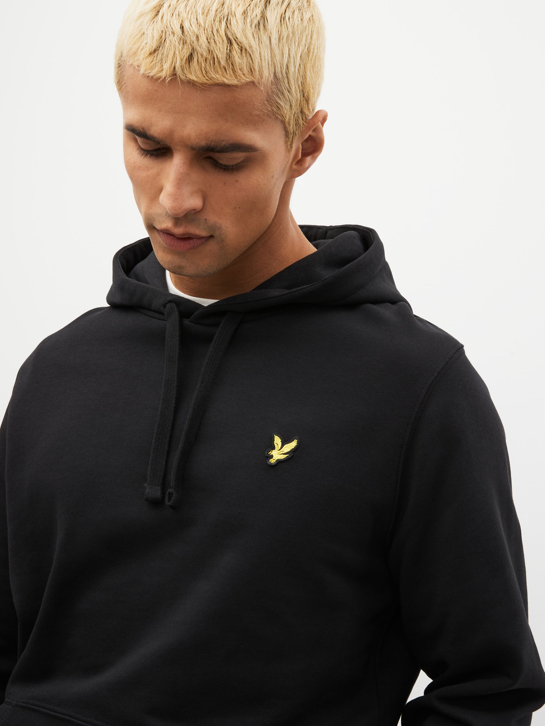 Lyle and scott black hoodie clearance