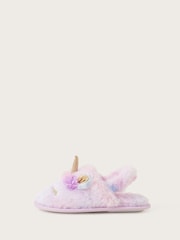 Monsoon Purple Elda Marble Unicorn Sliders - Image 1 of 3