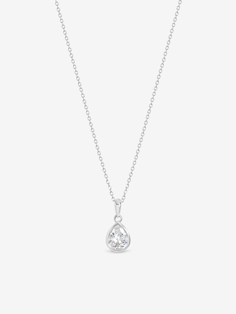Inicio Pear Bezel Pendant - Imagen 1 de 1