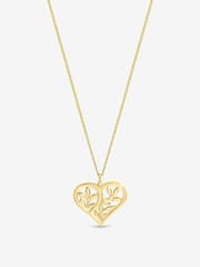 Inicio Gold Tone Polished Tree Of Love Pendant - Image 1 of 1