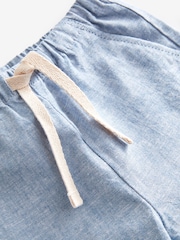 Chambray Blue Linen Blend Pull-On Trousers (3mths-7yrs) - Image 6 of 6