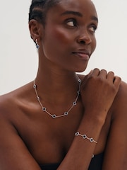 Inicio Sapphire Clover Necklace - Imagen 2 de 2