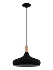 Eglo Black Sabinar IP20 Steel 400mm Modern Pendant - Image 2 of 3