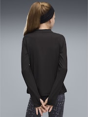 Puma Black Train All Day Essentials Slim Quarter-Zip Long Sleeve T-Shirt - Image 2 of 5