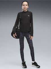 Puma Black Train All Day Essentials Slim Quarter-Zip Long Sleeve T-Shirt - Image 3 of 5