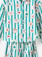 Cotton On Green Adult Flannel Xmas Pyjamas Set - Image 2 of 3