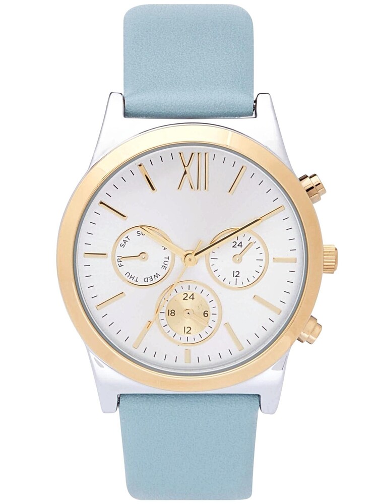 Light Blue Mixed Metal Boyfriend Watch - Image 2 of 4