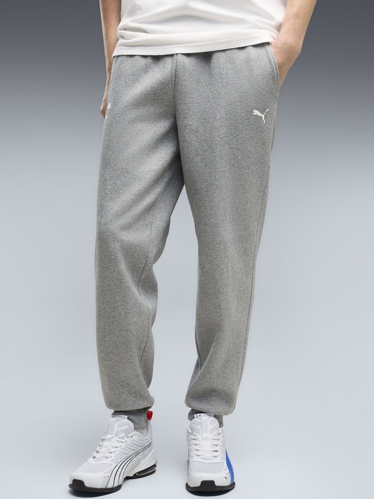 Puma Grey Bmw M Motorsport Essentials Fleece Trousers - Image 1 of 5 Puma Grey Bmw M Motorsport Essentials Fleece Trousers - Image 1 of 5