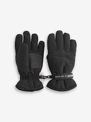 Baker by Ted Baker Boys Black Insulated Ski Gloves - Image 4 of 5