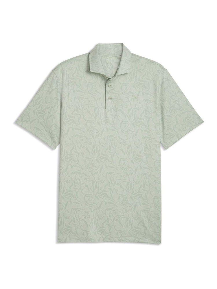 Puma Cloudspun Marine Botanical Polo Shirt - Image 1 of 2