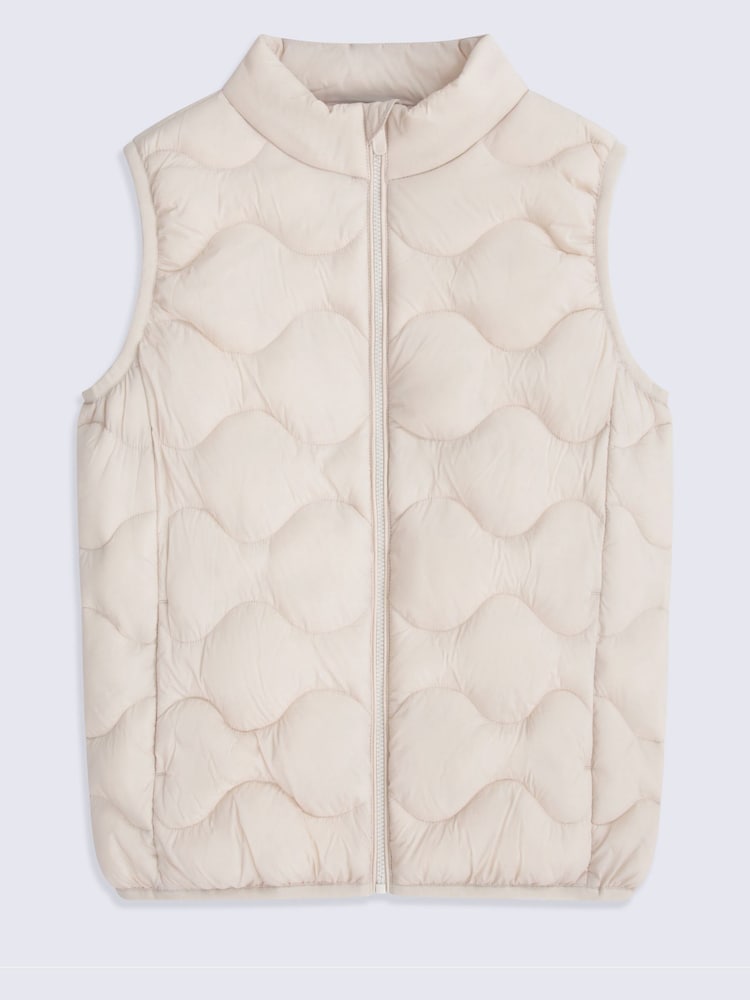 Animal Cream Kids Quilted Padded Gilet - Image 1 of 5