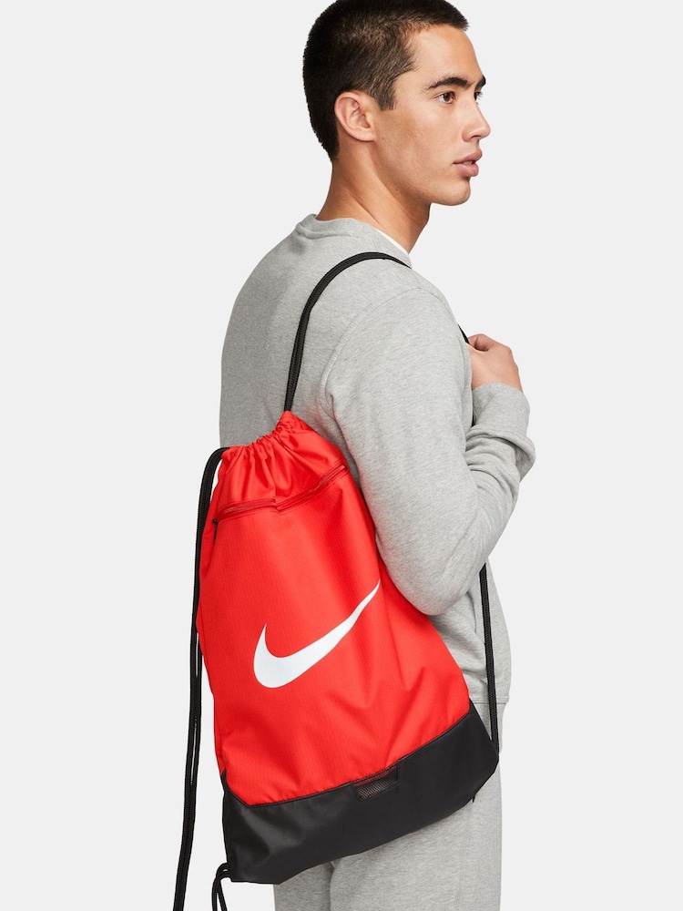 Nike Red Brasilia Drawstring Bag - Image 1 of 8
