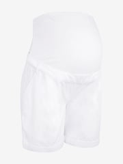 JoJo Maman Bébé White Maternity Chino Shorts - Image 1 of 1