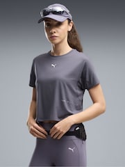 Puma Grey Brightstride Cloudspun Running T-Shirt - Image 1 of 5