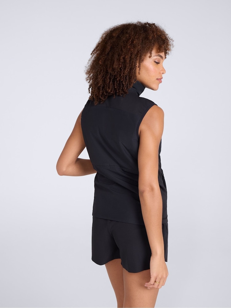 Animal Black Active Gilet - Image 2 of 4 Animal Black Active Gilet - Image 2 of 4